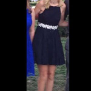 Navy dress with jewels size 5